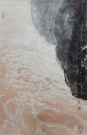 高杰作品5《黄河之水天上来 奔流到海不复回》